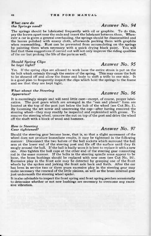 1925 Ford Owners Manual Page 19